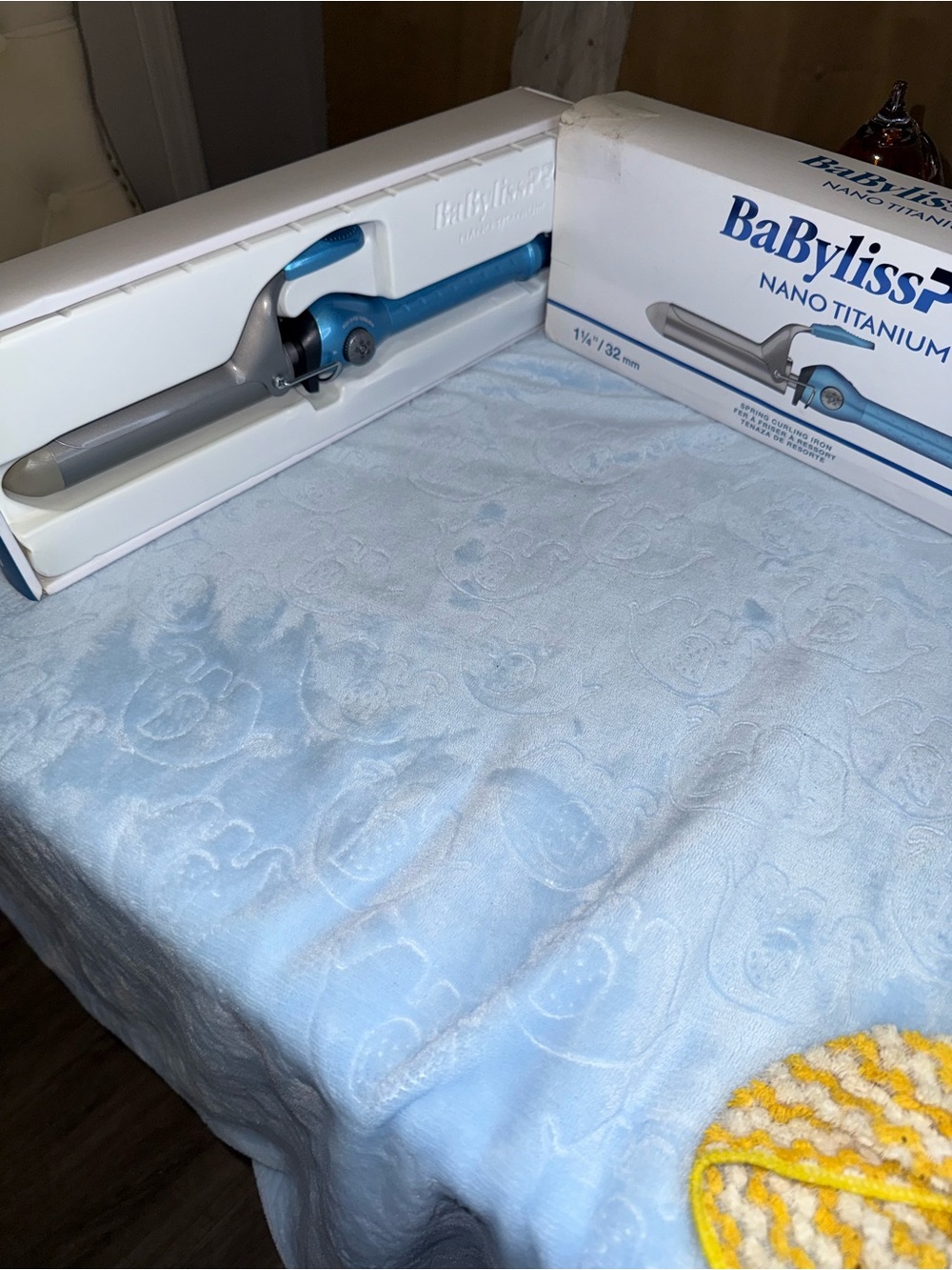 BaByliss Nano Titanium Curling Iron in Blue and Gray